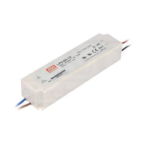 Vodootporno LED napajanje 60W - MEAN WELL LPV-60-12 IP671