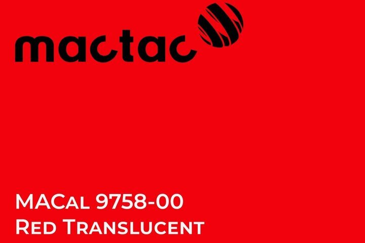 Polimerna kater folija - Mactac - MACal 9700 Red Translucent1