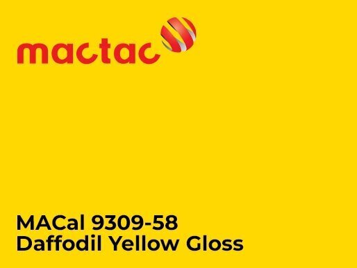 Polimerna kater folija - Mactac MACal 9300 Daffodil Yellow Gloss1