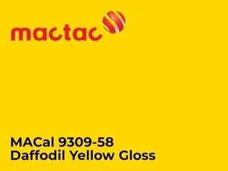 Polimerna kater folija - Mactac MACal 9300 Daffodil Yellow Gloss3