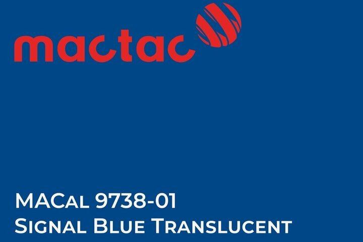 Polimerna kater folija - Mactac - MACal 9700 Signal Blue Translucent1